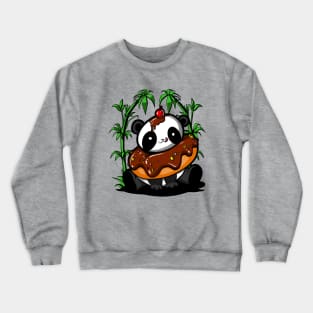 Panda Bear Donut Crewneck Sweatshirt